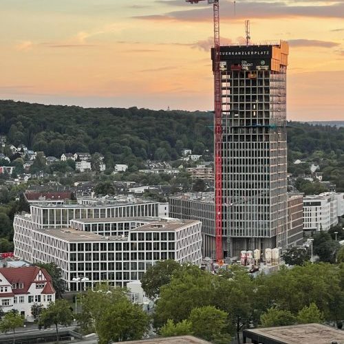 Baustelle Neuer Kanzlerplatz in Bonn.