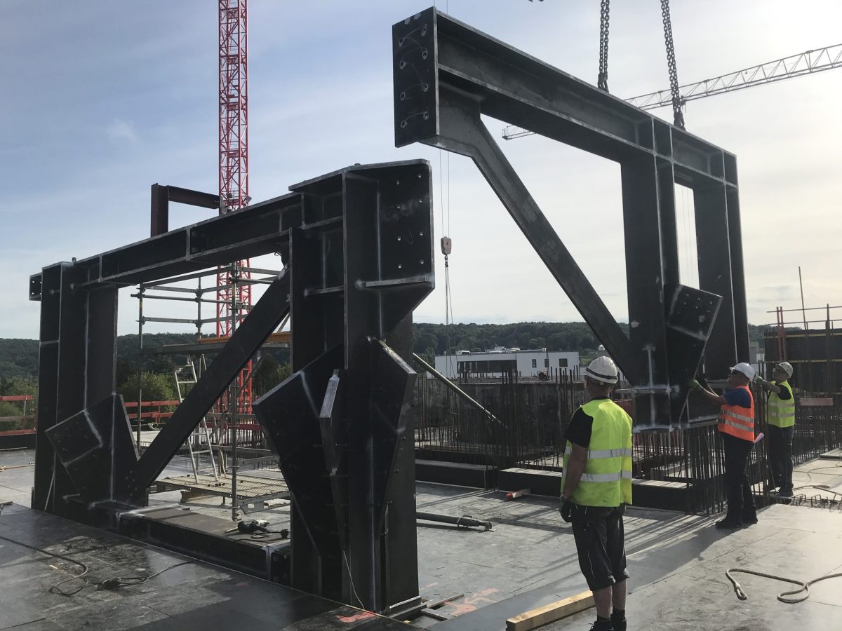 Baustelle Neuer Kanzlerplatz in Bonn.