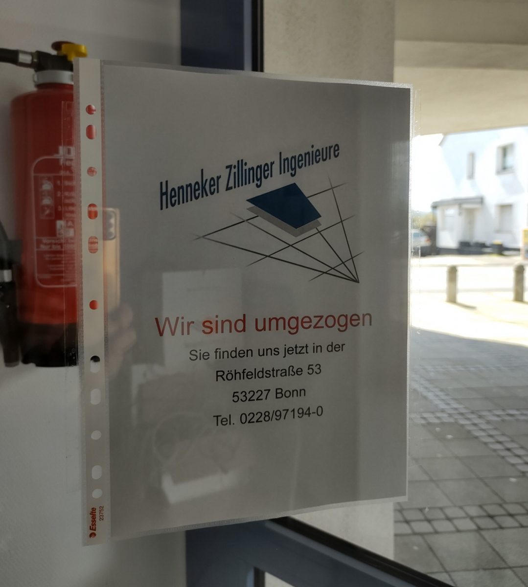 HZI-Auszugsparty in der Königswinterer Straße 329 in Bonn.