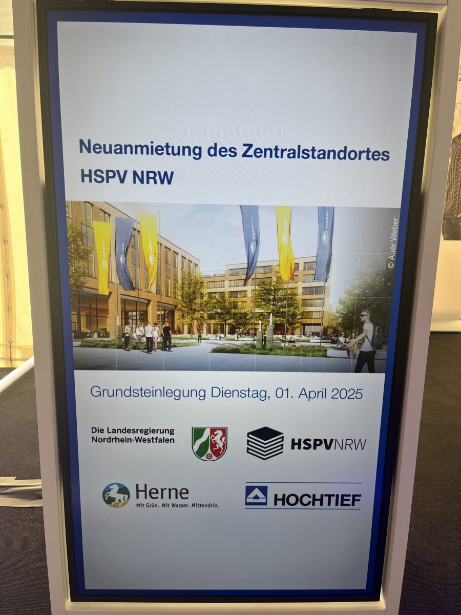Grundsteinlegung HSPV in Herne.