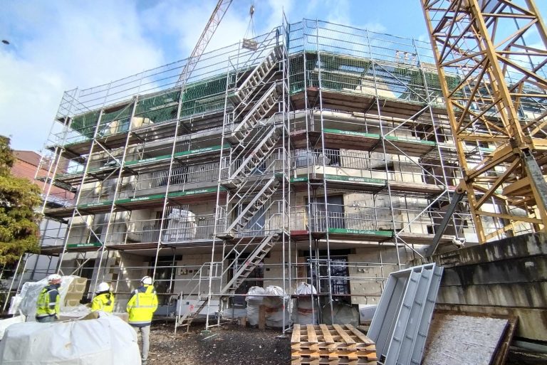 Baustelle Betreutes Wohnen Kaufungen.