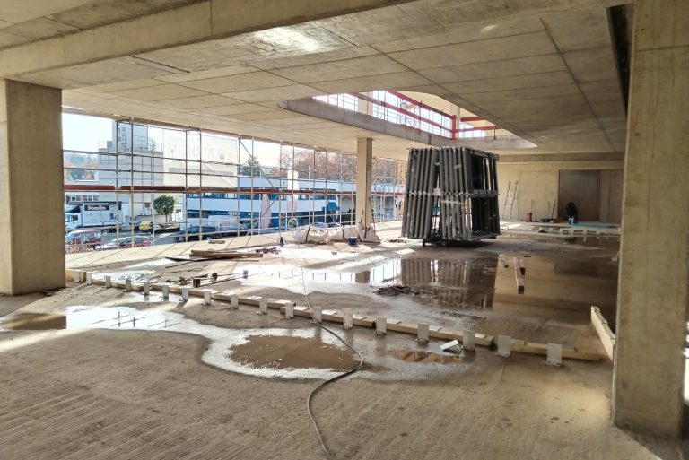 Bechtle AG - Bürogebäude in Bad Godesberg - Baustelle Terrasse OG 1.