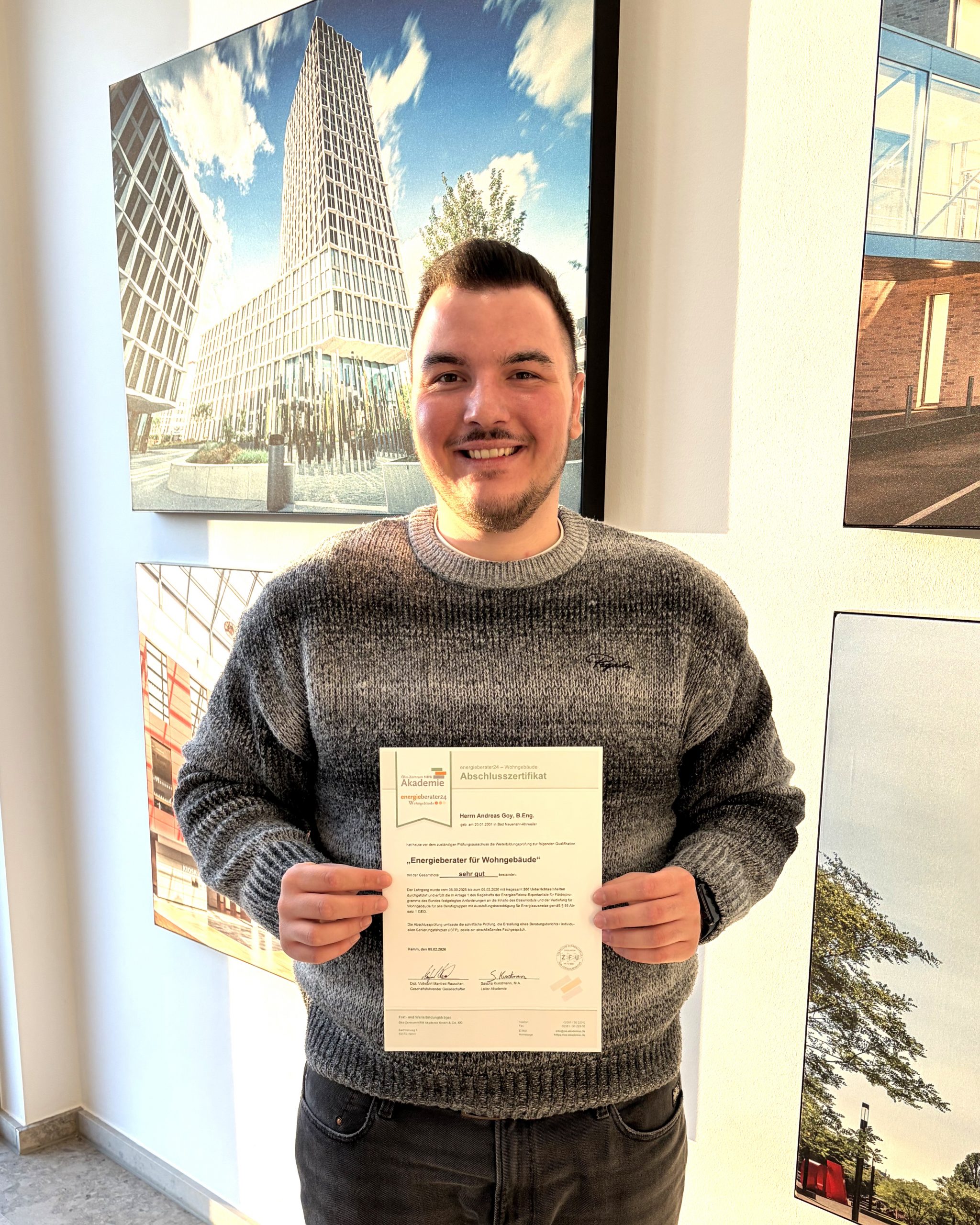 Energieberater für Wohngebäude Andreas Goy.