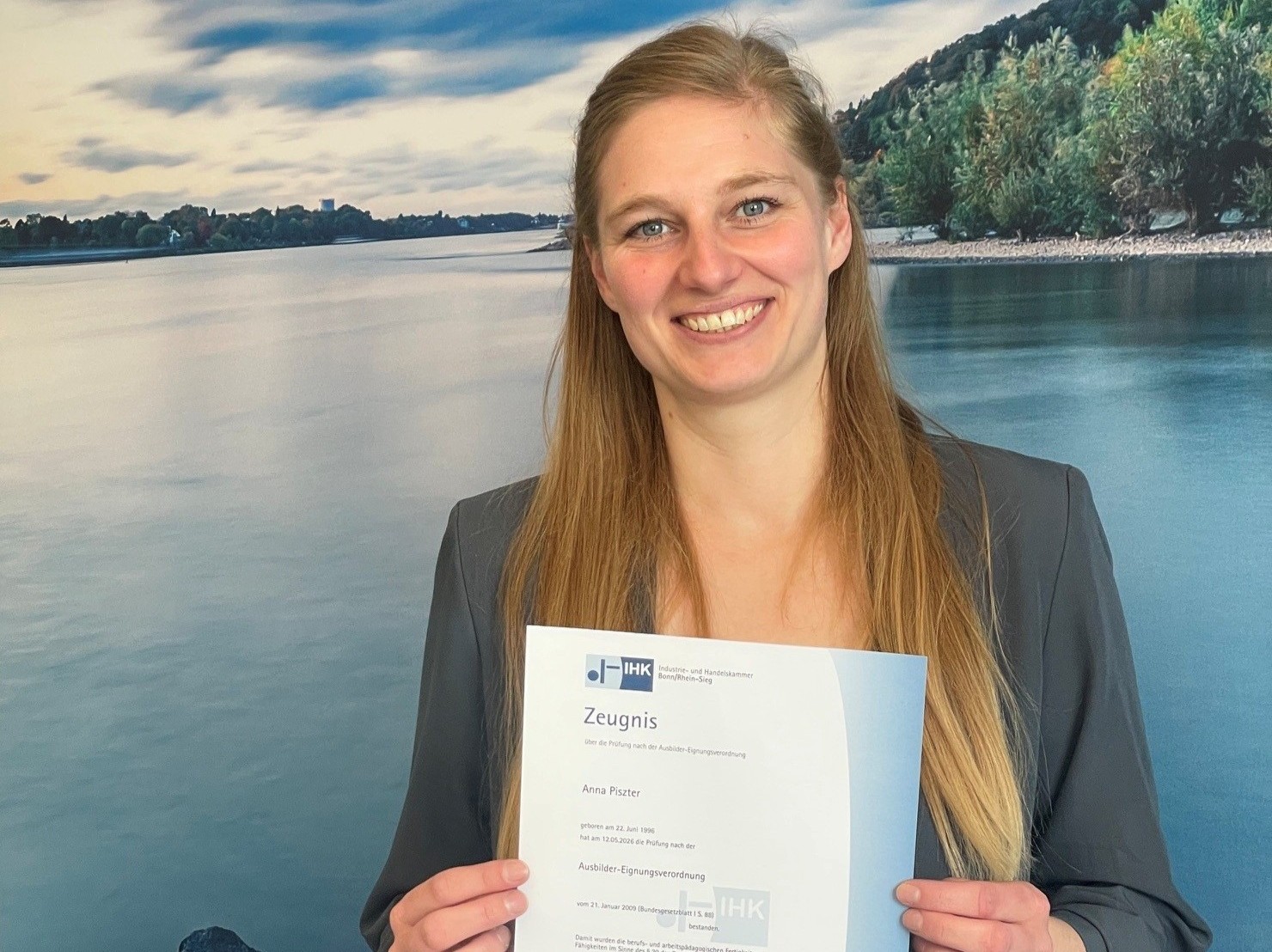 IHK Ausbilderschein für Anna Piszter.