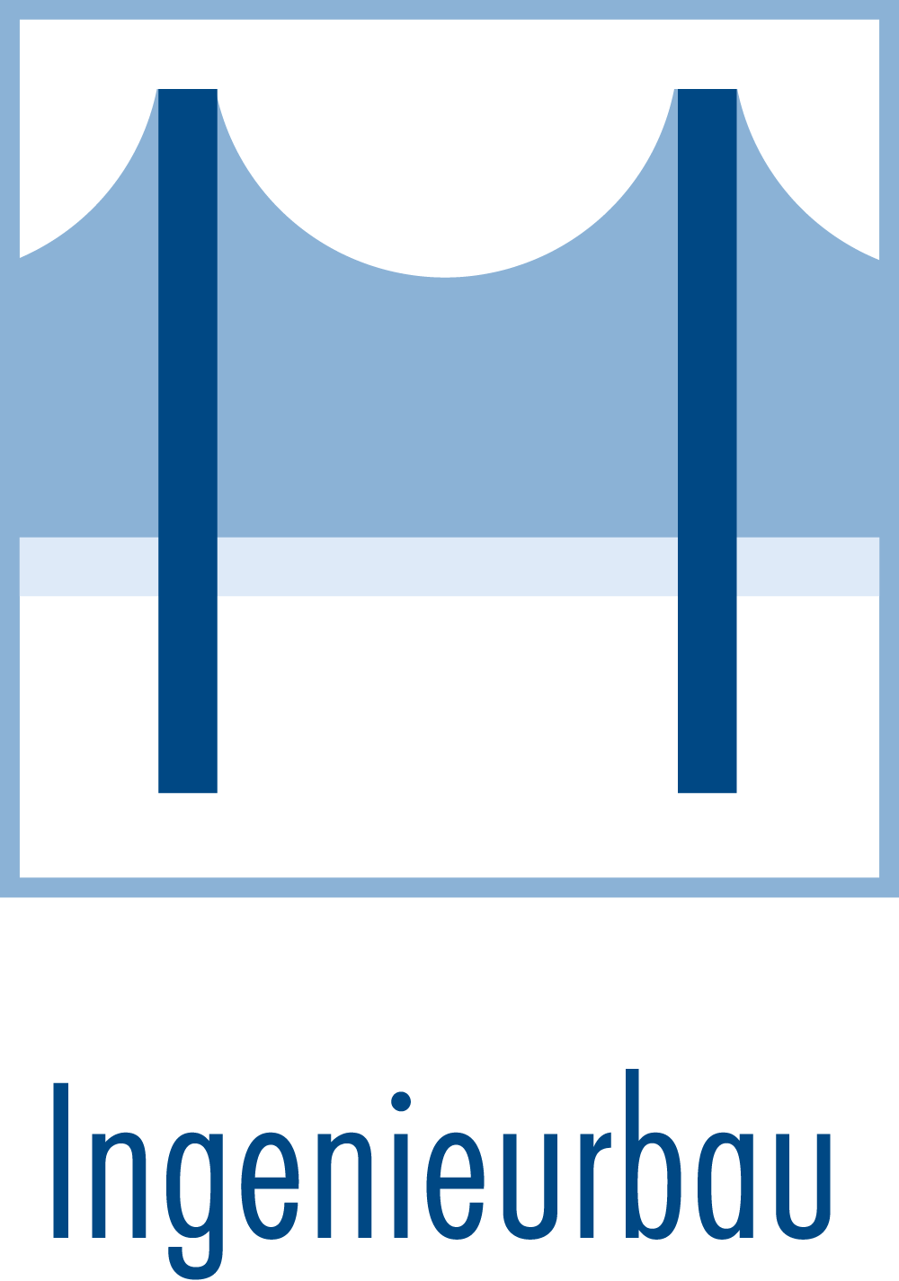 Icon Ingenieurbau mit Text.