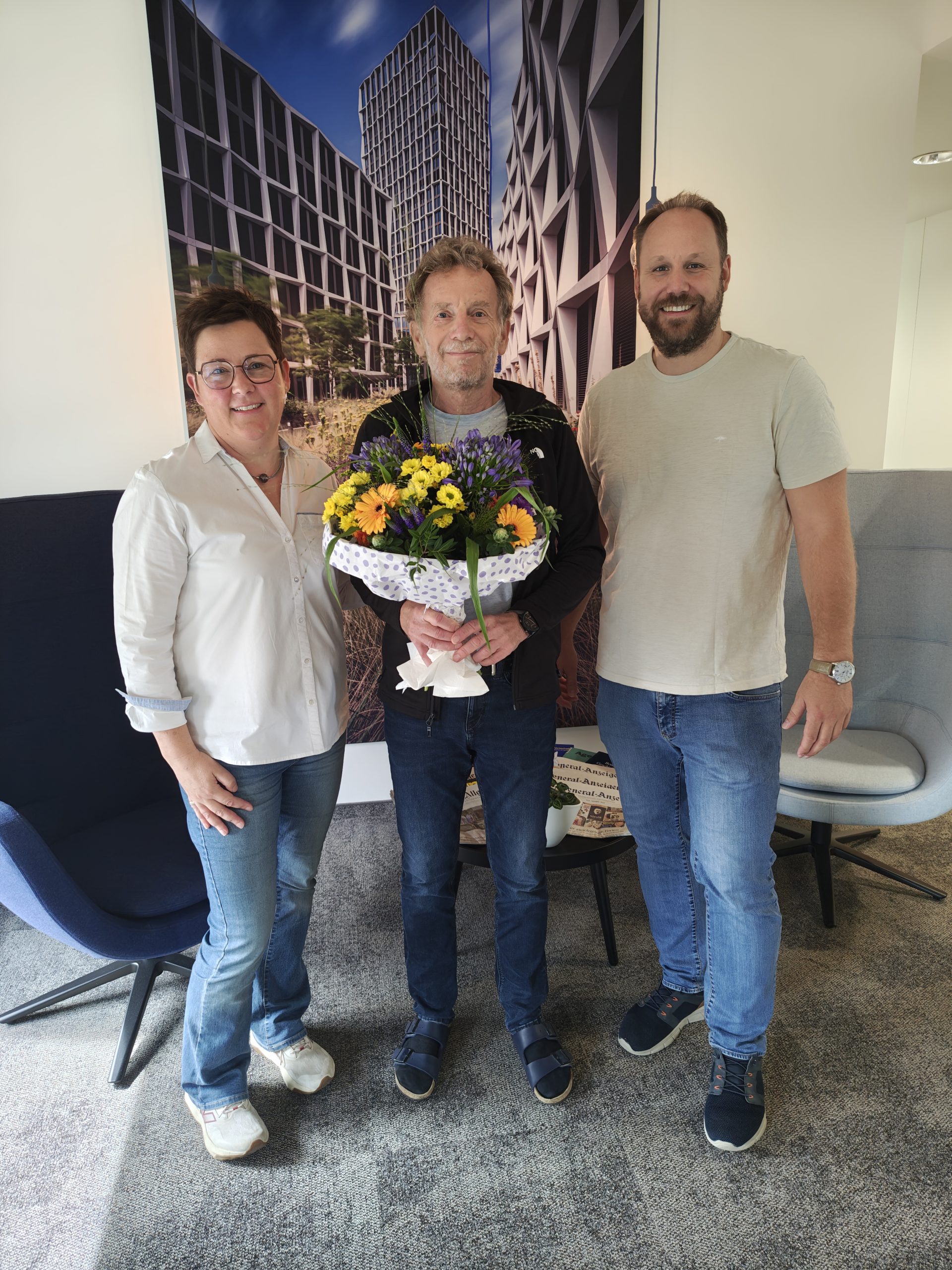 Uta Höner, Matthias Stephan und Martin Henneker.